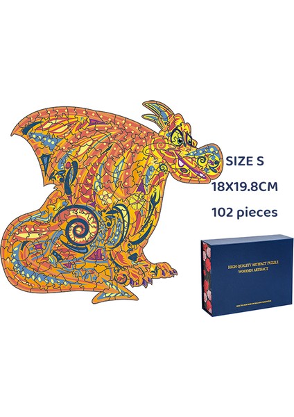 Karikatür Dragon-S Tarzı Yeni 3D Ahşap Bulmaca Gizemli Hayvan Bulmacaları Butik Hediye Kutusu Ambalaj Hediye Yetişkin Çocuklar Için Şahane Montessori Oyuncak Hediyesi (Yurt Dışından)