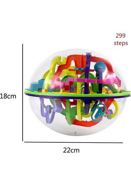 299 Adım Stili 3D Bulmaca Topu Büyülü Zeka Labirent Topu Adımlar Iq Denge Perplexus Manyetik Top Mermer Bulmaca Oyunu Çocuk ve Yetişkin Oyuncakları (Yurt Dışından)