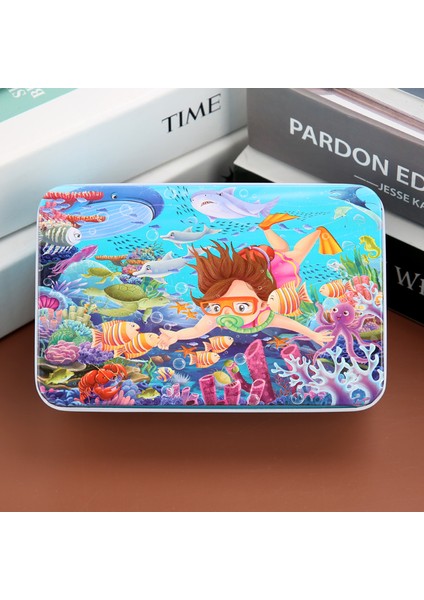 R Stili Ahşap Puzzle Oyuncaklar Karikatür Hayvan Dinozor Araç Ahşap Yapboz Demir Kutu Eğitici Oyuncak Çocuklar Için Noel Hediyesi (Yurt Dışından)