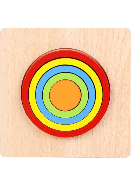WT150C Stili Ahşap Geometrik Şekil Bulmaca Çocuklar Montessori Oyuncaklar Eğitici Şekil Algısı Çocuklar Jigsaw Puzzle Tahtası Öğrenme Duyusal Oyuncak (Yurt Dışından)