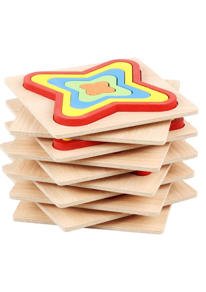 WT150C Stili Ahşap Geometrik Şekil Bulmaca Çocuklar Montessori Oyuncaklar Eğitici Şekil Algısı Çocuklar Jigsaw Puzzle Tahtası Öğrenme Duyusal Oyuncak (Yurt Dışından) indirimleri