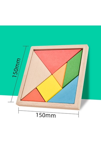 YZ27-2 Stili Yeni Renkli Ahşap 3D Bulmaca Geometrik Şekil Tangram Mozaik Puzzle Çocuklar Ahşap Oyuncak Bebek Montessori Eğitici Oyuncaklar Için E-Ticaret Başlığı (Yurt Dışından)