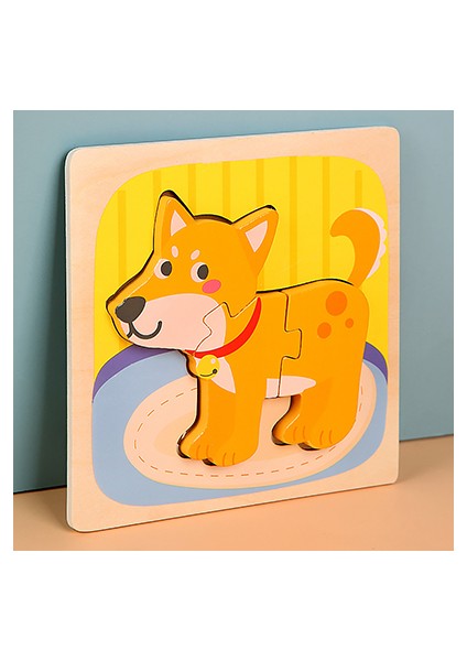 KÖPEK-HH162 Tarzı Çocuklar Için 3 Boyutlu Montessori Ahşap Puzzle Eğitici Oyuncaklar Bebek Oyunu Jigsaw Bulmacalar Bebekler Için Eğitici Oyuncaklar (Yurt Dışından)