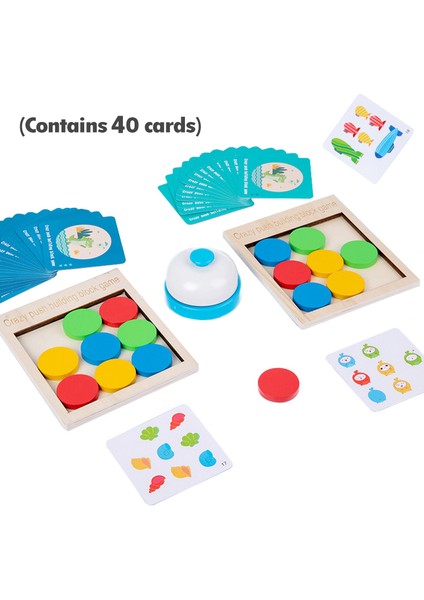 B Tarzı Çocuk Montessori Düşünme Bulmacaları Ahşap Oyuncak Ebeveyn-Çocuk Etkileşimli Eğitim Geometrik Şekil Eşleştirme Renk Mantıklı Duygusal Oyuncak (Yurt Dışından)