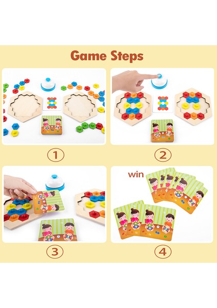 B Tarzı Çocuk Montessori Düşünme Bulmacaları Ahşap Oyuncak Ebeveyn-Çocuk Etkileşimli Eğitim Geometrik Şekil Eşleştirme Renk Mantıklı Duygusal Oyuncak (Yurt Dışından)