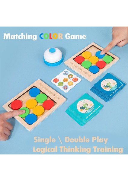 B Tarzı Çocuk Montessori Düşünme Bulmacaları Ahşap Oyuncak Ebeveyn-Çocuk Etkileşimli Eğitim Geometrik Şekil Eşleştirme Renk Mantıklı Duygusal Oyuncak (Yurt Dışından)
