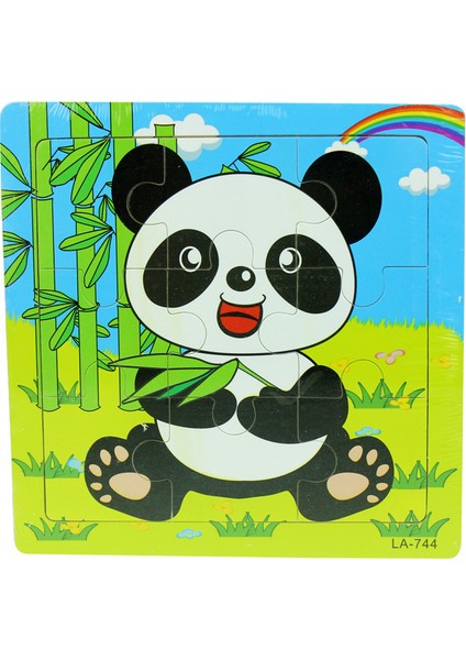 NO.3344 - 15CM Tarzı Çocuklar Için 9 Parça Montessori Ahşap Bulmaca Oyuncakları Hayvanlar Tangram Puzzle Erkek Kız Eğitici Öğrenme Oyuncakları (Yurt Dışından)