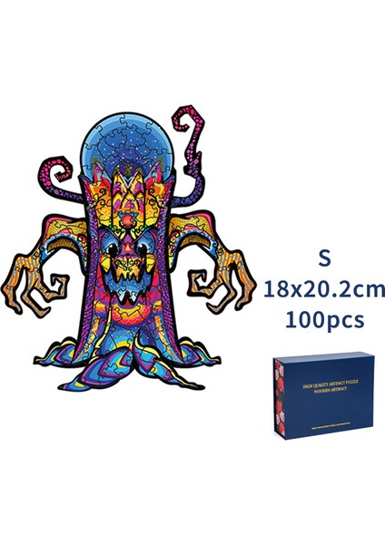 Ağaç-S Tarzı Halloween Serisi Benzersiz Hayvan 3D Ahşap Bulmaca Yetişkin Puzzle Hediye Kutusu Hediye Paketi Bulmaca Çocuklar Ahşap Halloween Oyuncak Hediyeler (Yurt Dışından)