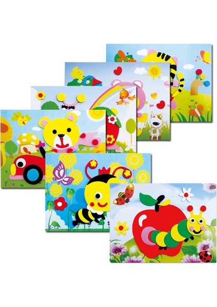 Bordo Tarzı Çocuklar Için 20 Tasarım Kendin Yap Çizgi Film Hayvan 3D Eva Köpük Sticker Bulmaca Serisi Erken Öğrenme Eğitim Oyuncakları (Yurt Dışından) fiyatları