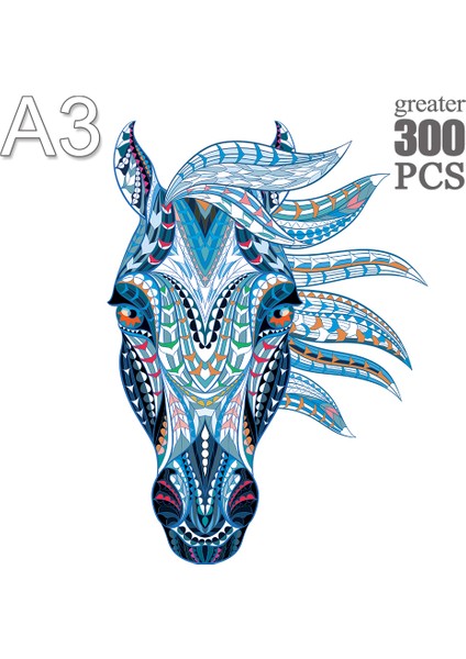 Ma-06-A3 Stili Ahşap Yapboz Bulmaca 3D Unicorn Montaj Model Set Çocuk Oyuncakları Çocuk Kızlar Doğum Günü Hediyeleri (Yurt Dışından)