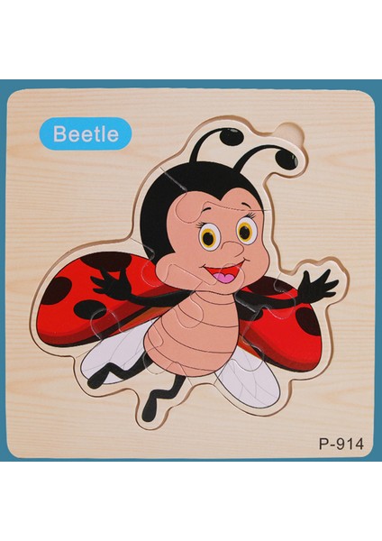 No.43 Tarzı 1 Adet Bebek 3D Ahşap Hayvan Trafik Jigsaw Bulmaca Eğitici Oyuncak Erken Öğrenme Algısı Çocuklar Karikatür Kavrama Zeka Bulmacası (Yurt Dışından)
