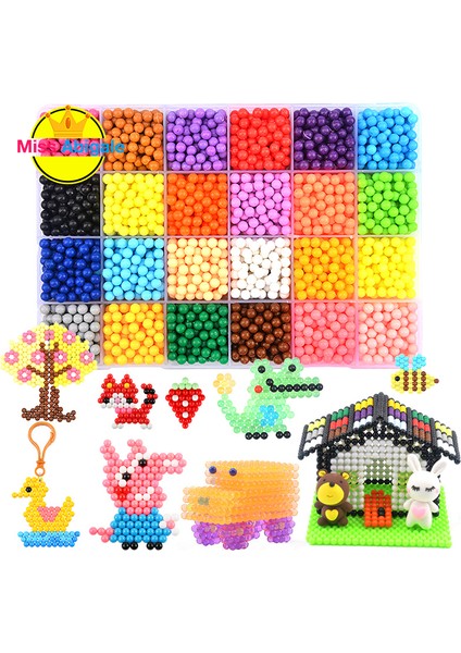 5000 Adet Tarzı Kızlar Çocuklar Için Hama Boncuklu Puzzle Aquabeads Dıy Sprey Boncuk Set Top Oyunları 3D El Yapımı Sihirli Oyuncaklar Yeniden Doldurun (Yurt Dışından)