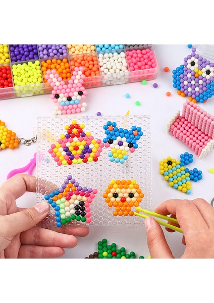5000 Adet Tarzı Kızlar Çocuklar Için Hama Boncuklu Puzzle Aquabeads Dıy Sprey Boncuk Set Top Oyunları 3D El Yapımı Sihirli Oyuncaklar Yeniden Doldurun (Yurt Dışından)