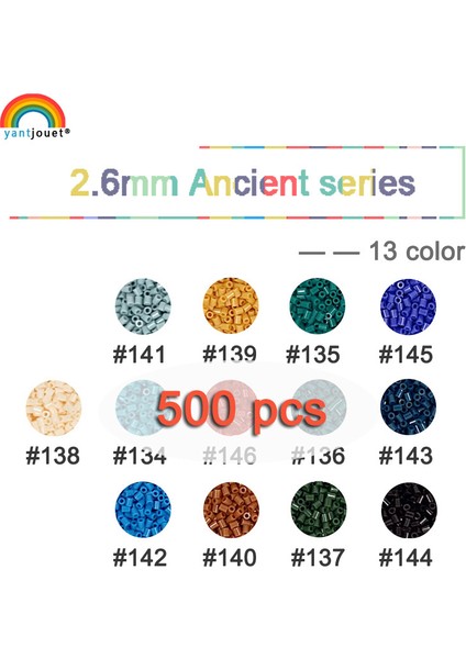 NO.135 Stili Eski Seri Boncuklu Çocuk Oyuncakları Hama Boncuklar Perler Boncuklar Kendin Yap Bulmacalar El Yapımı Hediye Oyuncak (Yurt Dışından) fiyatları