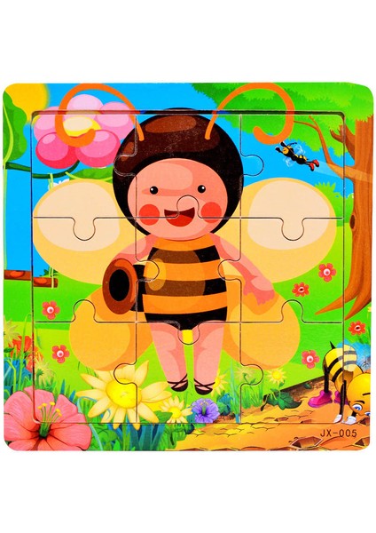 No.11 Stili Karikatür Beegiraffe Ahşap Hayvan 3D Bulmaca Jigsaw Ahşap Montessori Oyuncaklar Zeka Çocuklar Bebek Erken Eğitim Oyuncak (Yurt Dışından)
