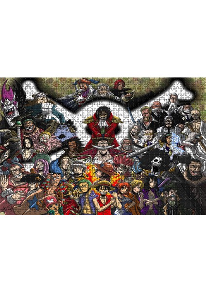 No.4 Tarzı Ahşap Bir Parça Bulmaca Eğitici Oyuncaklar Hediye Eğlenceli One Piece Bulmacaları Yetişkinler ve Çocuklar Için Japon Anime Kaizokuo (Yurt Dışından)