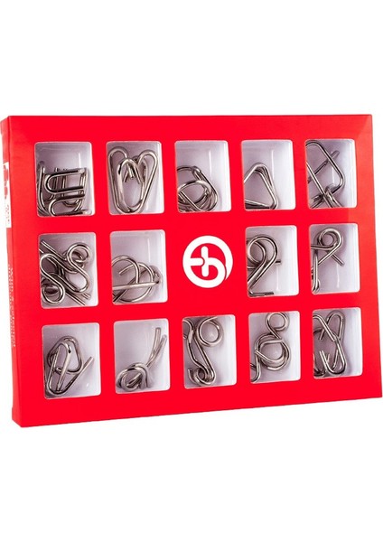 Kırmızı Stil Metal Montessori Puzzle Tel Iq Zeka Bulmaca Oyunu Yetişkinler Çocuklar Eğitici Oyuncaklar (Yurt Dışından) fırsatları