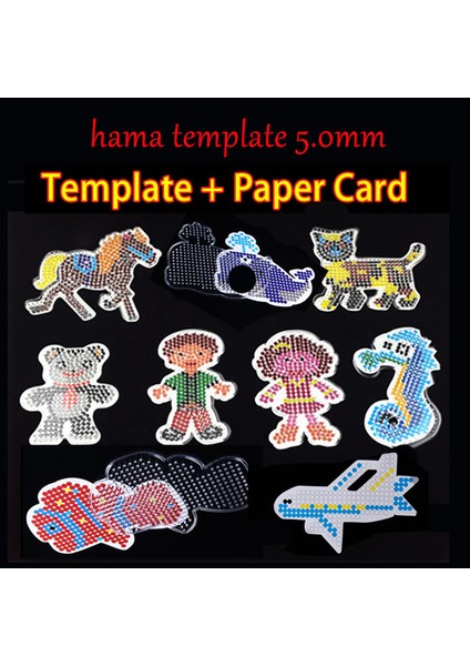 No.11 Stili Kızlar Hediye Çocuklar Eğitici Oyuncaklar Dıy Eva Pano Perle Hama 5mm Ütüleme Boncuk Jigsaw Aracı Peg Panolar Bulmaca (Yurt Dışından)