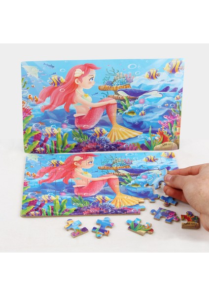 Q Stili Ahşap Puzzle Oyuncaklar Karikatür Hayvan Dinozor Araç Ahşap Yapboz Demir Kutu Eğitici Oyuncak Çocuklar Için Noel Hediyesi (Yurt Dışından)