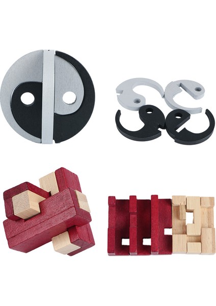 No.5 Tarzı Eğlenceli Oyuncak Iq Zeka Sorusu Kong Ming Kilidi Ahşap Parçaları Birleştirme 3D Bulmaca Oyunu Oyuncak Yetişkinler Çocuklar Eğitim Egzersiz Düşünmek. (Yurt Dışından)