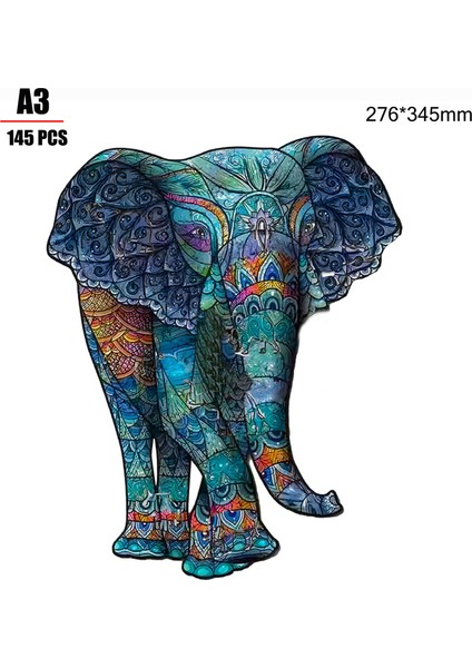 Fil A3 Stili Eşsiz Hayvan Bulmaca Fil Zürafa Ahşap Puzzle Panosu Seti Bebek Oyuncakları Yetişkinler Çocuklar Hediye Eğitici Oyunlar Oyuncaklar (Yurt Dışından)