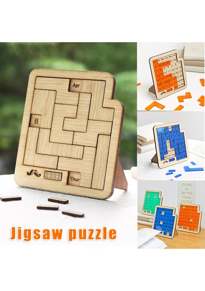 Ahşap Renk Stili Günlük Takvim Bulmaca Ahşap Takvim Tarih Göstermek Için Farklı Bir Bulmaca Oyunu Zor Jigsaw Oyunu Ofis Masası Için Satış (Yurt Dışından)