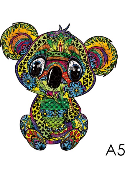Koala A5 Stili Benzersiz Hayvan Ahşap Puzzle Tahta Seti Oyuncaklar Çocuklar Tatil Hediye Kutusu Çocuklar Bulmaca Oyunu Yetişkin Ahşap Hediye Kutusu Bulmaca (Yurt Dışından)