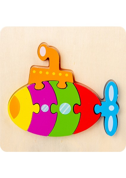 QW-C05 Stili 38 Stiller Renkli Ahşap 3D Yapboz Oyuncak Çocuk Hayvan Araba Bilişsel Öğrenme Oyun Bebek Eğitici Ahşap Oyuncaklar Için Çocuklar (Yurt Dışından)
