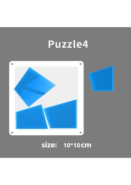 Rastgele Renk Stili Şeffaf Akrilik Puzzle Tahtası Çocuklar ve Yetişkinler Için Montessori Eğitici Oyuncaklar Zekice Tahta - Çocuklar Için Eğlenceli Bulmaca Oyunu (Yurt Dışından)