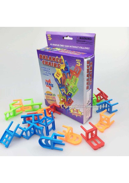 Kutu Stili Ile 36 Adet Kendi Kendine Denge Koltukları Eğlenceli Aile Oyunu Hava Üflemeli 1 Paket Oyuncu Oyun Tahtası Eğitici Oyuncaklar (Yurt Dışından)