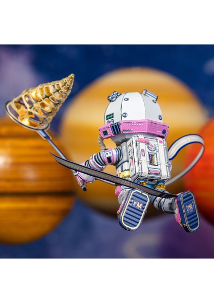 Mmz Model Mu 3D Metal Puzzle Astronot Model Kiti Kendin Yap 3D Lazer Kesim Montaj Bulmaca Oyuncak Hediye Yetişkin Çocuklar Için (Yurt Dışından)