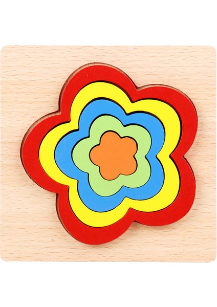 WT152 Tarzı Çocuklar Için Hayvan Ahşap Puzzle 3D Çift Yüzlü Hikaye Bulmaca Montessori Eğitici Oyuncaklar (Yurt Dışından)