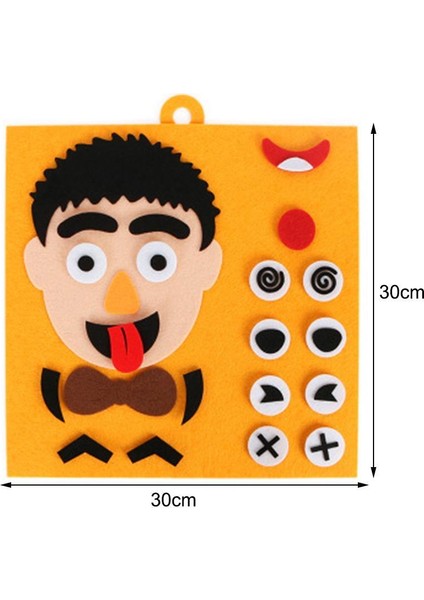 Bir Stil Çocuklar Için Yüz Ifadeleri Felt Kumaş El Yapımı Sticker Oyuncaklar Değişen Duygular Eğitici Oyuncaklar (Yurt Dışından) fırsatları
