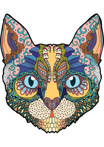 Mao-03-A4 Stili Kedi Desenli Bulmaca Anne-Çocuk Tatil Hediye Eğitici Bulmaca Oyunları Kedi Desenli Bulmaca Ebeveyn-Çocuk Bulmaca Oyuncakla (Yurt Dışından)