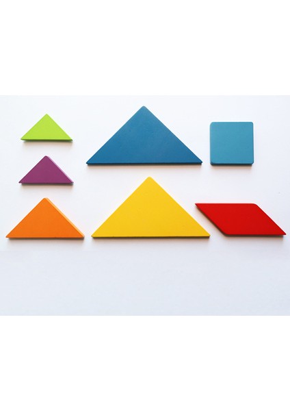 Sadece Tangram Stili 3D Desen Hayvan Bulmaca Renkli Tangram Tahta Bulmacalar Çocuklar Için Montessori Erken Eğitici Oyuncaklar Çocuklar Için Oyunlar (Yurt Dışından)