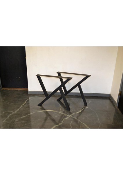 Metal Masa Ayağı Yemek Çalışma Ofis Salon Mutfak Metal Masa Ayağı 1 Takım 2 Ayak