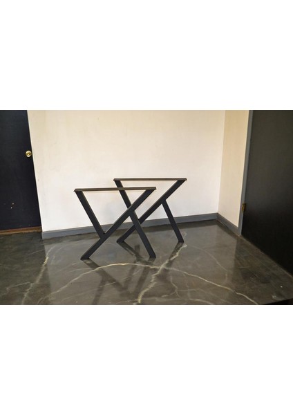 Metal Masa Ayağı Yemek Çalışma Ofis Salon Mutfak Metal Masa Ayağı 1 Takım 2 Ayak