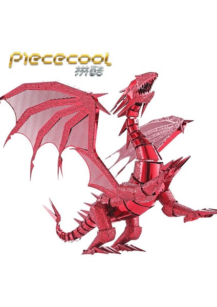 Kızıl Ejderha Stili Mmz Model Piececool 3D Metal Puzzle Of Dragon Flame Montaj Model Kitleri Eğitici Oyuncaklar Için Yetişkinler Için E-Ticaret Başlığı (Yurt Dışından)