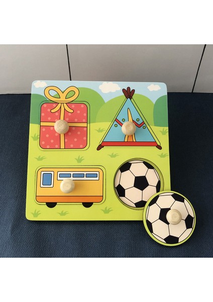 HH163 Stili Çocuklar Için El Tutma Tahtası 3D Bulmaca Ahşap Oyuncaklar Karikatür Hayvan Ahşap Yapboz Bebek Erken Eğitici Öğrenme Oyuncakları (Yurt Dışından)