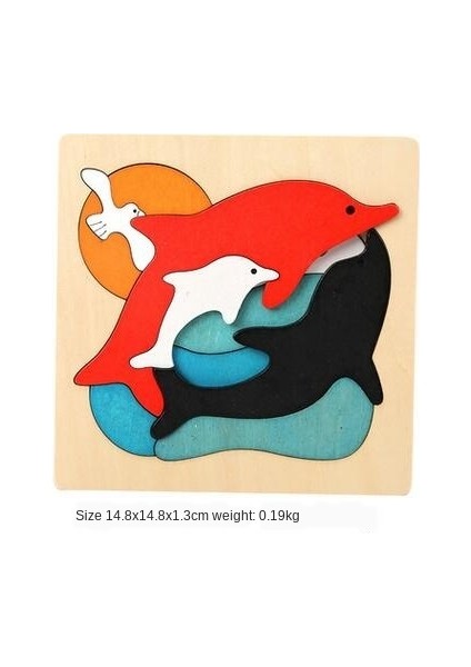 Siyah Stil Yaratıcı Kendin Yap Çok Katmanlı Çocuk Birleştirme Bulmaca Eğitim Öğrenme Araçları Ahşap 3D Bulmaca Oyuncakları Bebek Çocuklar Karikatür N027 (Yurt Dışından)