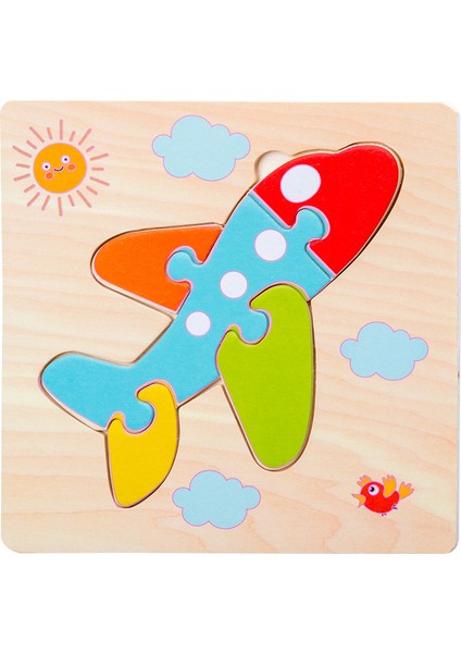 No.23 Tarzı Karikatür Beegiraffe Ahşap Hayvan 3D Bulmaca Jigsaw Ahşap Montessori Oyuncaklar Zeka Çocuklar Bebek Erken Eğitim Oyuncak (Yurt Dışından)