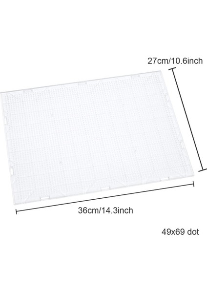 69X49 Nokta Stili Yantjouet 5mm Hama Boncuklar Pegboard Çocuk Oyuncak Nokta Bulmaca Şeffaf Tahta Aracı Dıy Şekil Malzeme Tahtası Demir Boncuk (Yurt Dışından) fiyatları