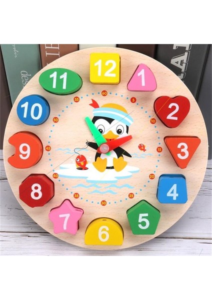 Saat Stili Montessori Çizgi Film Hayvan Eğitici Ahşap Boncuklu Geometri Sayısal Saat Bulmaca Oyuncak Eşleştirme Saat Oyuncak Çocuklar Için (Yurt Dışından) fırsatları