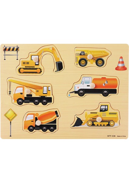 No.1 Tarzı Montessori Ahşap Puzzle El Tutma Tahtaları Oyuncak Tangram Mozaik Eğitici Oyuncaklar Çizgi Film Hayvan Bulmaca 3D Bebek Oyuncakları Oyunları Çocuklar (Yurt Dışından)