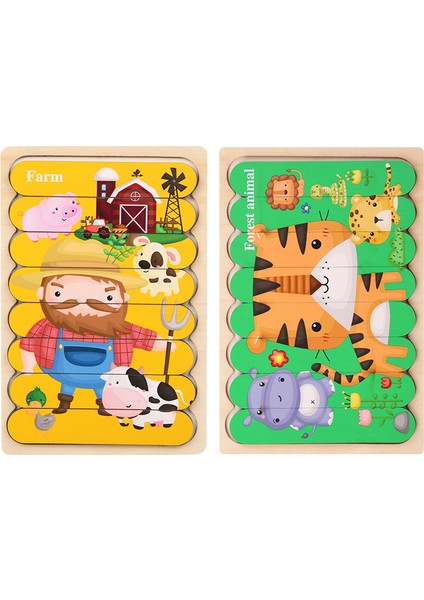 NO.256 Stili Çocuk Ahşap Öğrenme Montessori Duyusal Oyuncaklar Eğitici Aktivite Tahtası Toka Bulmaca Oyunları Şekil Eşleme Jigsaw Ince Motor Beceri (Yurt Dışından)