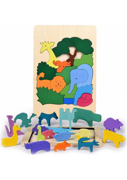 D Stili Bebek Ahşap Hayvan 3D Bulmaca Oyuncakları Her Parça Hayvan Şekilli Oyuk Oyun Yaratıcı Mozaik Erken Eğitim Oyuncakları Çocuklar Için (Yurt Dışından) fiyatları