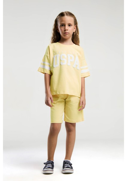 Kız Çocuk Bermuda Takım Sarı