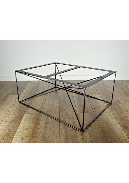 Dikdörtgen Tasarım Metal Sehpa Ayağı 1 Adet Siyah Renk fiyatları