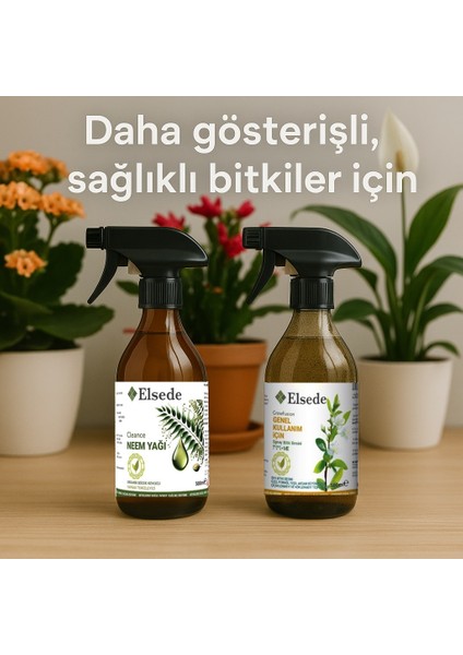 İkili Bakım Seti - Growfusion Sprey Genel Kullanım Bitki Besini Ve Cleance Sprey Neem Yağı