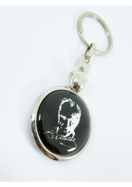 Satatürk Anahtarlık, Siyah Beyaz Çift Taraflı Bombeli modelleri